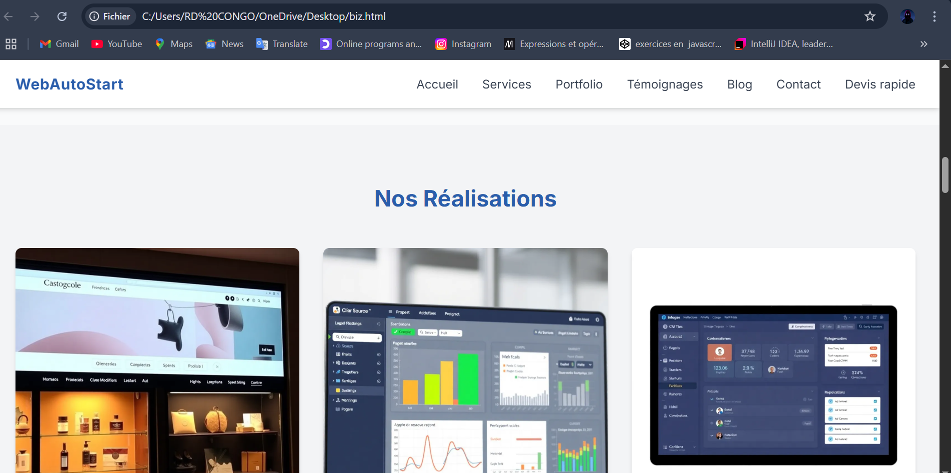 Site de Portfolio